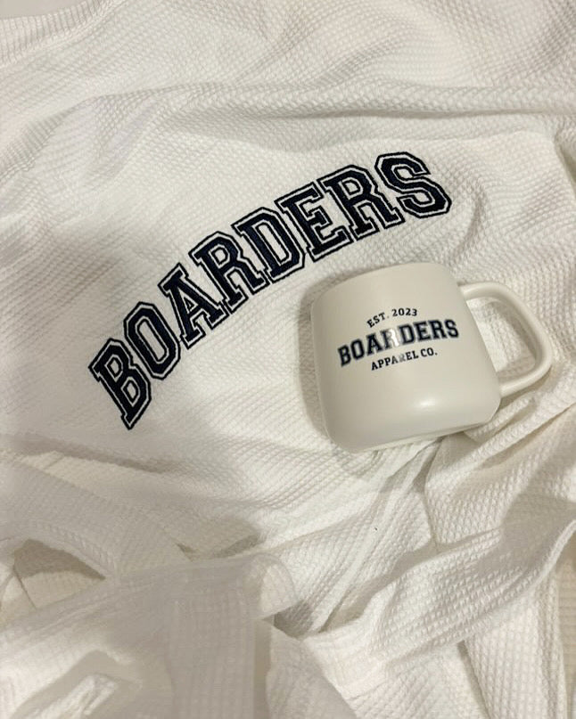 Personalised Robe and Ceramic Boarders Apparel Mug