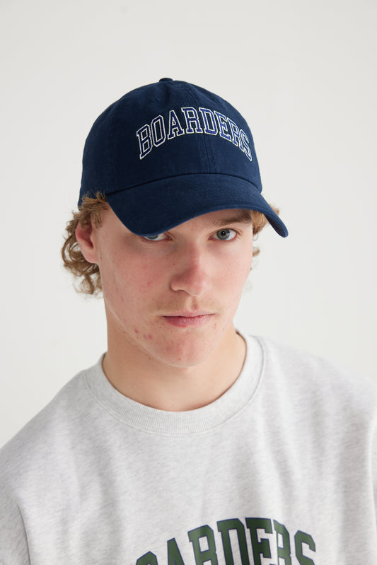 Unisex Navy Cotton Twill Cap