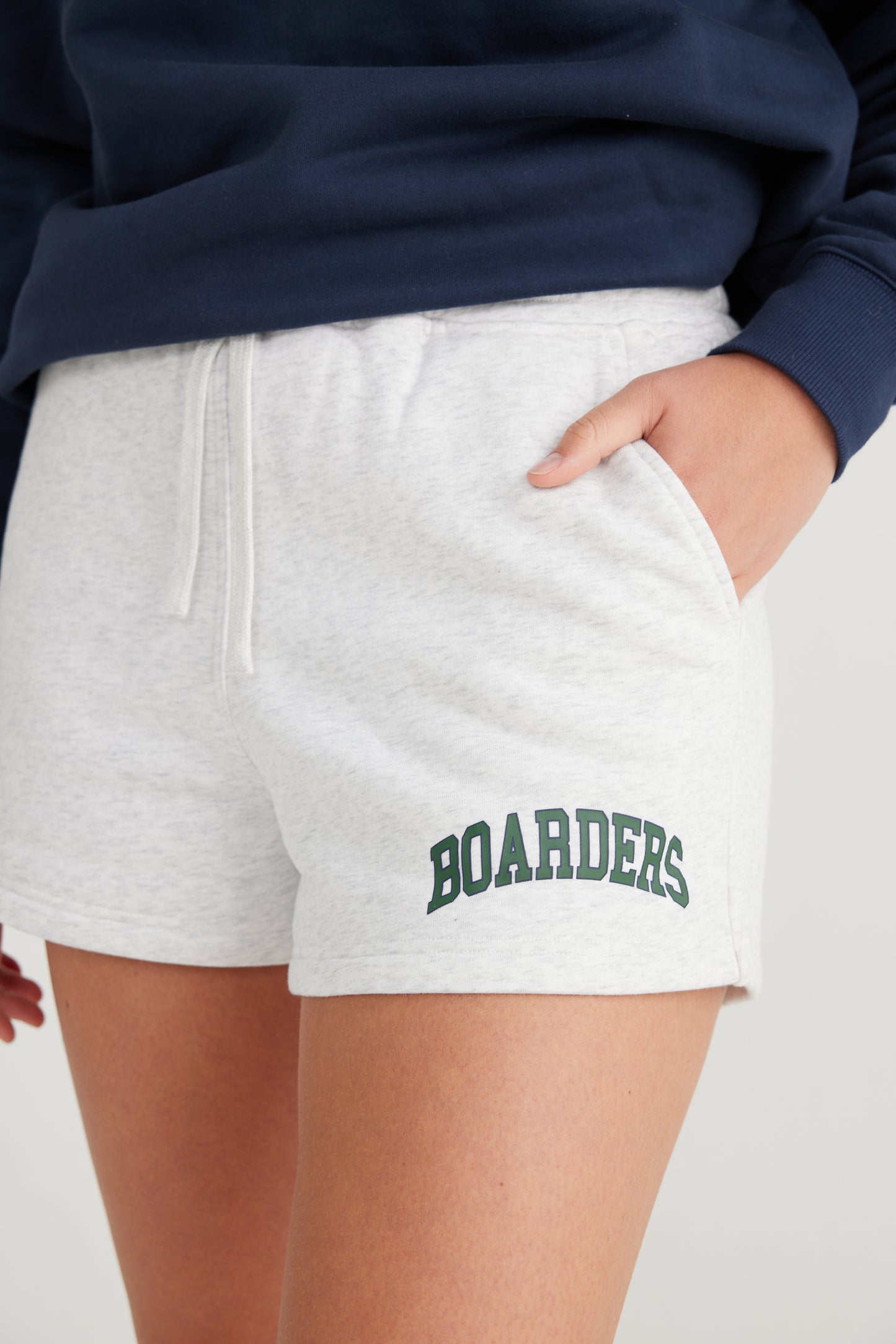 Women's Lounge Shorts White Marle