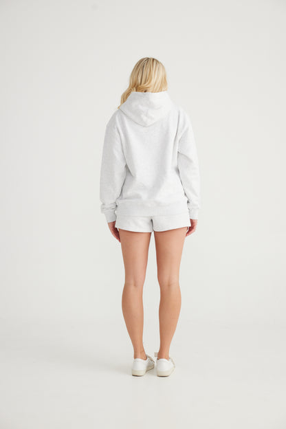 Unisex Hoodie White Marle