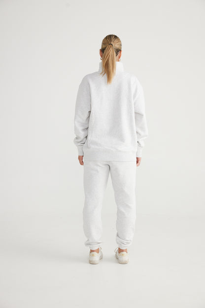 Womens Track Pants White Marle